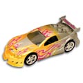 Estes 2046 Drag On Yellow and Gold Tuner Rocket Car Ready to Go Set