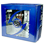 Raidmax 10-Bay ATX Window Case w/420W PS (Blue)