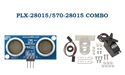 Parallax 28015/​570-28015 Combo Ping))) Ultrasonic Distance Sensor & Ping))) Mounting Bracket Kit