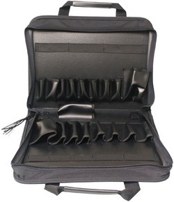 ELENCO C-800 Deluxe,Heavy-Duty Black Canvas Zipper Case