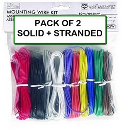 VELLEMAN-( PACK OF 2 COMBO) K/MOWC 392 FT 10 COLOR STRANDED AND SOLID HOOK-UP WIRE SET