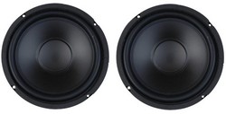 PAIR of 6.5 MCM Custom Audio Heavy Duty Replacement Woofer Speaker Subwoofers
