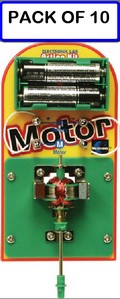 (CLASSPACK OF 10) ELENCO MX-510M Electronic Motor Action DIY Kit AGES 8+