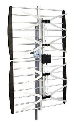 STELLAR LABS 30-2426 Outdoor UHF/HDTV 60 Mile Fringe Bowtie Television Antenna