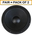 (2-PACK) MCM AUDIO 55-2983 15'' Die Cast Professional Woofer - 500W RMS 8 OHM